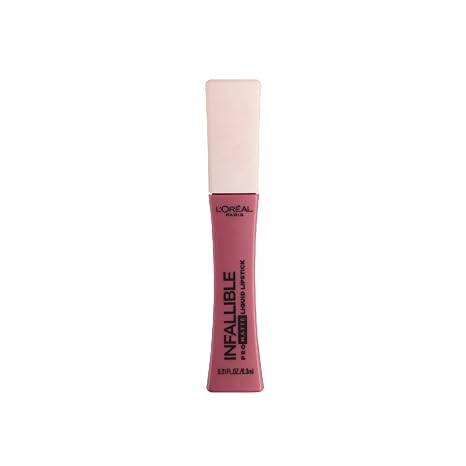 L'Oreal Paris Makeup Infallible Pro Matte Les Macarons Scented Matte Liquid Lipstick, Highly Pigmented, Longwear, Waterproof and Smudge Proof, Dose of Rose, 0.21 fl; oz.