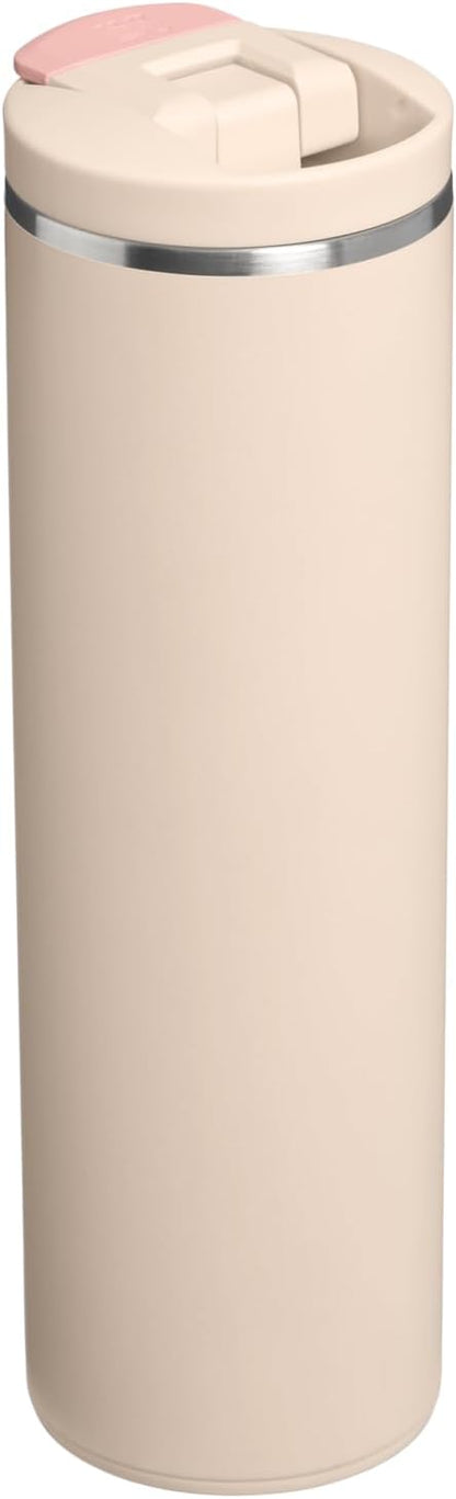 STANLEY Transit FlipTop Mug | Leakproof Coffee Travel Cup | Vacuum Insulated Stainless Steel | Stays Hot or Cold for Hours | BPA-Free | 16 oz | Champagne