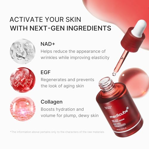 medicube Firm & Soothe Serum Duo, NAD Firming Serum & Azelaic Acid Soothing Serum, Korean Skincare