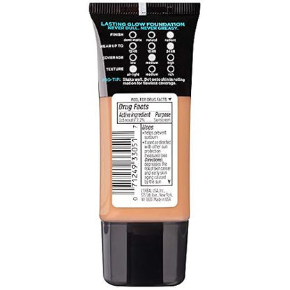 L'Oreal Paris Makeup Infallible Up to 24HR Pro-Glow Foundation, Buff Beige, 1 Fl oz