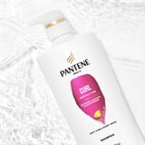 (4 pack) Pantene Pro-V Daily Shampoo, Curl Perfection with Pro-Vitamin B5, 27.7 fl oz