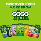(2 pack) GoGo squeeZ No Sugar Added Apple Cinnamon Applesauce Pouches, 3.2 oz (4 Pack)
