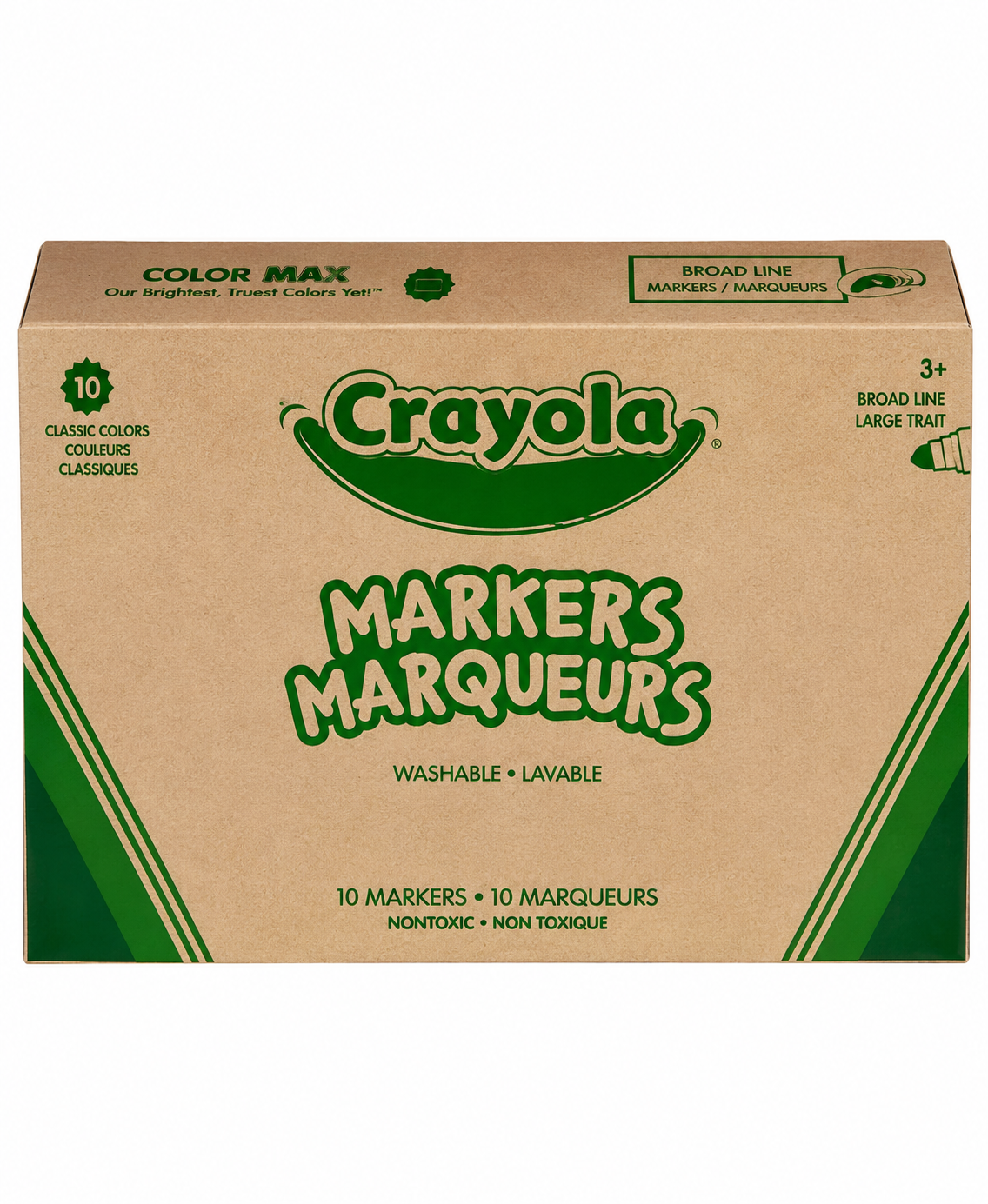 Crayola Broad Line Markers Classpack (256 Ct), Bulk Markers for Kids, Art Supplies for School, Classroom Must Haves, Preschool & Kindergarten Supplies