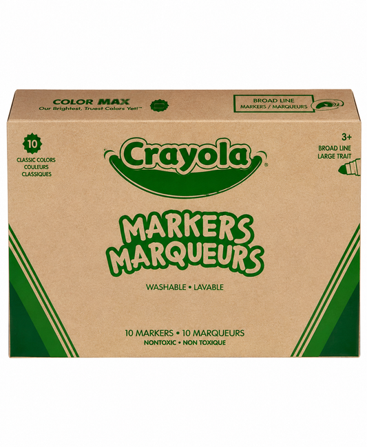 Crayola Broad Line Markers Classpack (256 Ct), Bulk Markers for Kids, Art Supplies for School, Classroom Must Haves, Preschool & Kindergarten Supplies
