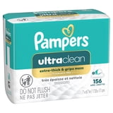 Pampers Ultra Clean Baby Wipes, 2-Pack 156 Wipes (Select for More Options)