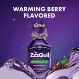 ZzzQuil Liquid Sleep Aid, Diphenhydramine 50mg HCl, Warming Berry Flavored, 12 fl oz