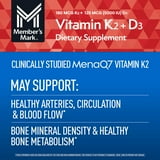 Member's Mark Vitamin K2 + D3 Softgels, 150 ct.