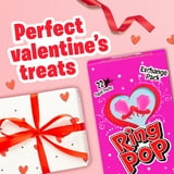 Ring Pop, Valentine Lollipops, Cherry Craze and Strawberry, Sucker Candy, 7.7 oz, 22 Count