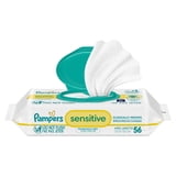 (2 pack) Pampers Sensitive Baby Wipes Unscented, 1-Pack, 56 Total Count (Select for More Options)