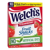 (8 pack) Welch's Fruit Snacks Gluten-Free Strawberry Soft Fruit Snacks, .8 oz (10 pack)