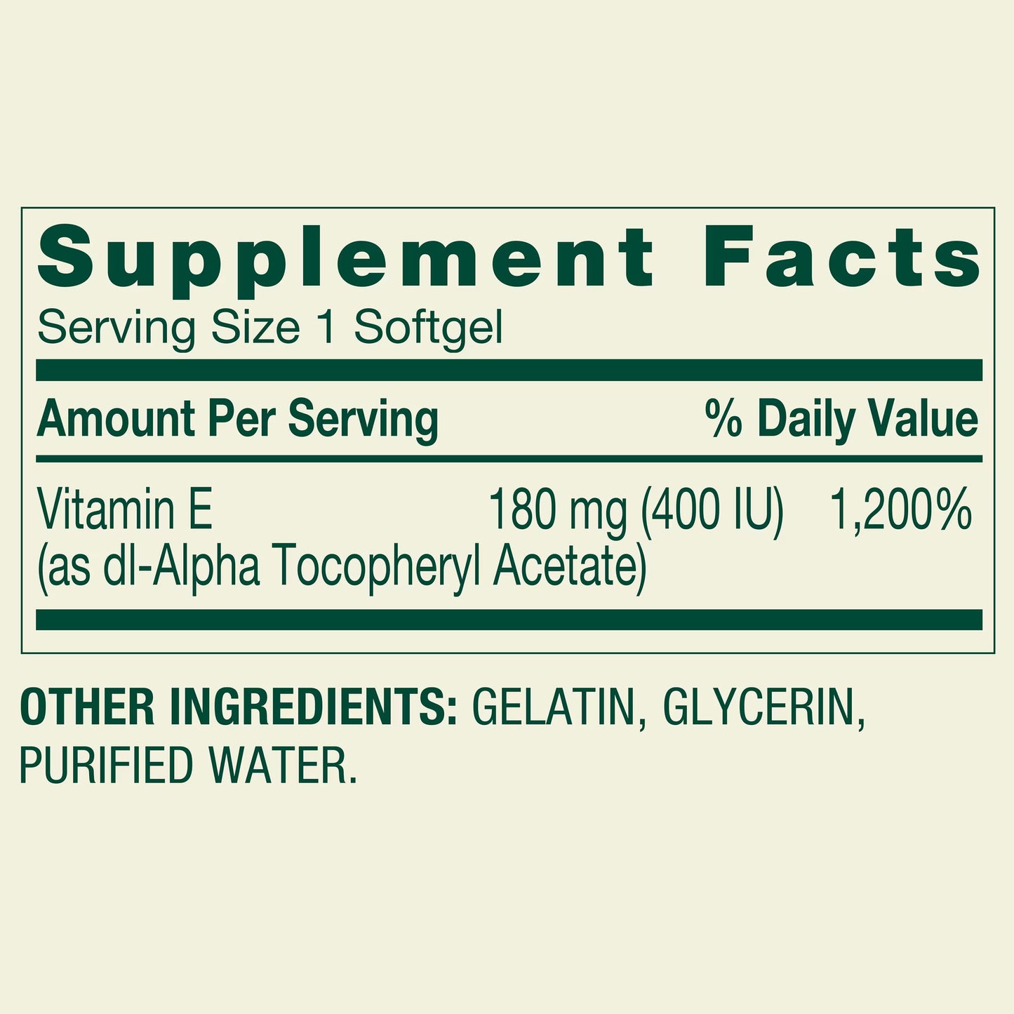 Spring Valley Vitamin E 180 mg Softgels for Heart Health, 200 Count