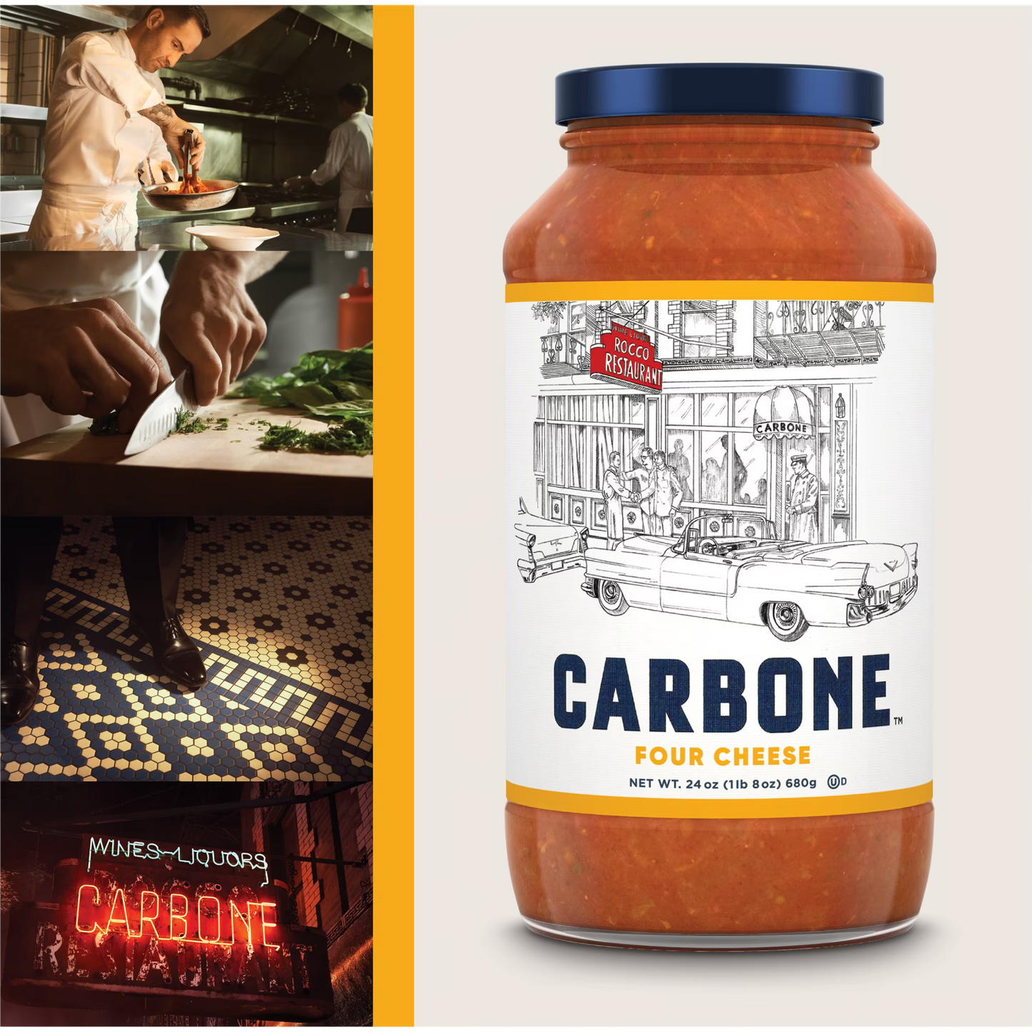 Carbone Four Cheese Pasta Sauce, 24 oz