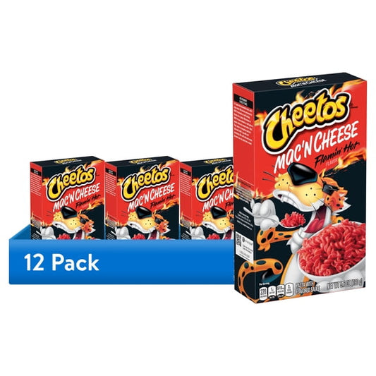 (12 pack) Cheetos Mac 'N Cheese, Flamin' Hot Flavor, 5.9 oz Box