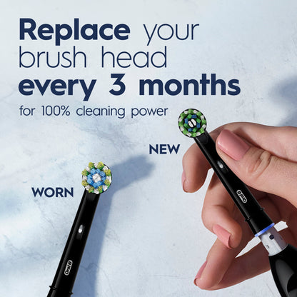 Oral-B Toothbrush, ProClean CrossAction, Battery Powered Electric Toothbrush, Black for Adults and Children 3+