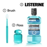 Listerine Ultraclean Intense Antiseptic Mouthwash + Whitening Protection*, Intense Mint, 500 mL