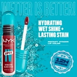 NYX Professional Makeup Lip IV Hydrating Lip Gloss & Lip Stain with Coconut Water, Blush Rush, 0.16 fl oz