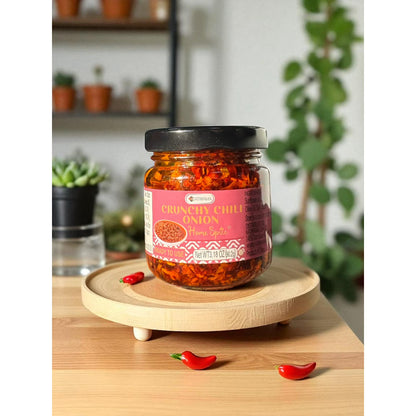 Katayama Mini Crunchy Chili Onion Oil – Spicy Umami Topping 3.18oz