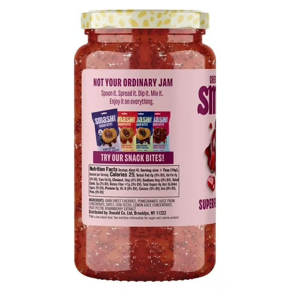 Smash Cherry Pomegranate Superfood Fruit Spread, 26 Ounce