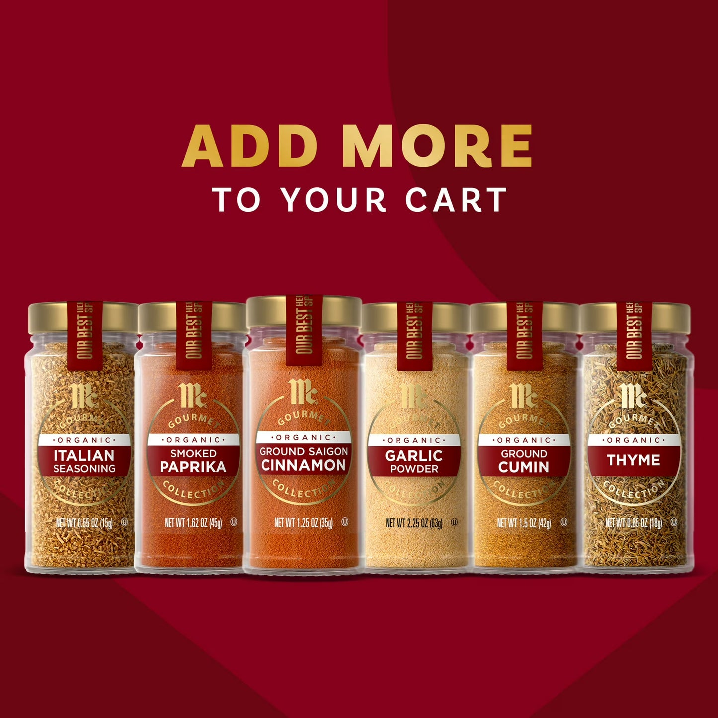 McCormick Gourmet Organic Ground Saigon Cinnamon, 1.25 oz Bottle