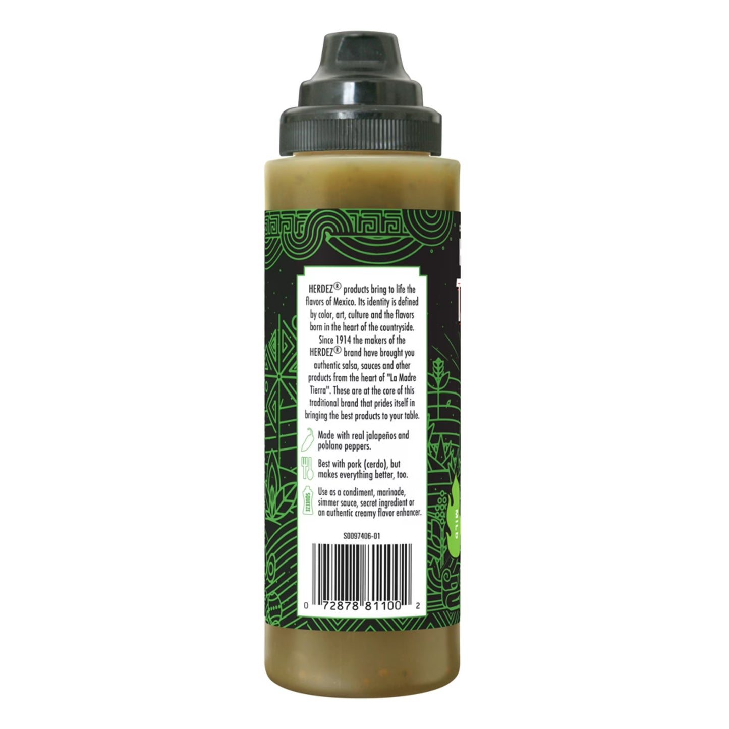 (2 pack) HERDEZ TAQUERIA STREET SAUCE Original Verde Mild Taco Sauce, Shelf Stable, 9 oz (Pack of 8)