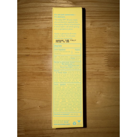 TULA Daily SPF 30 Sunscreen Gel - Broad Spectrum, Non-Greasy, Reef-Safe with Blue Light Pollution Protection