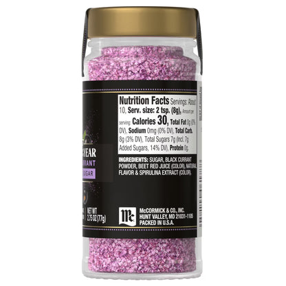 McCormick Black Currant Finishing Sugar, 2.75 oz Bottle