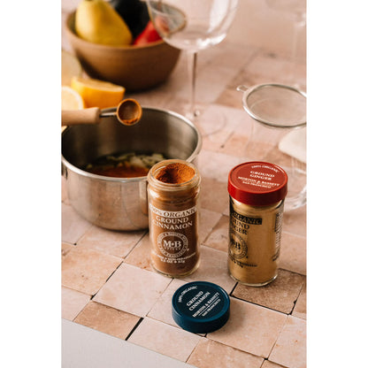 Morton & Bassett Organic Ground Cinnamon, 2.2 oz – Single Spice