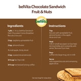 (3 pack) belVita Breakfast Bar Biscuit Sandwiches Dark Chocolate Creme, Value Pack, 12 Packs