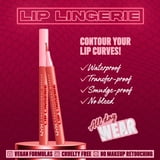 NYX Professional Makeup Lip Lingerie Lip Liner Stain, Waterproof Lip Color, Send Nudes, 0.03 fl oz