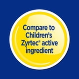 Equate Children's Allergy Cetirizine Hydrochloride Antihistamine Oral Solution, Grape Flavor, 1 mg, 4 fl oz