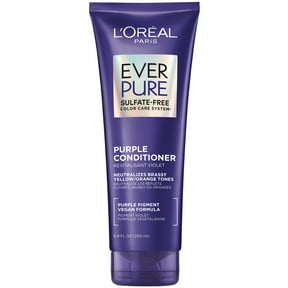 L'Oreal Paris EverPure Sulfate Free Purple Hair Conditioner, Squeeze, 6.8 fl oz