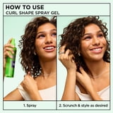 Garnier Fructis Style Curl Shape Conditioning Defining Spray Hair Gel for Curly Hair, 8.5 fl oz