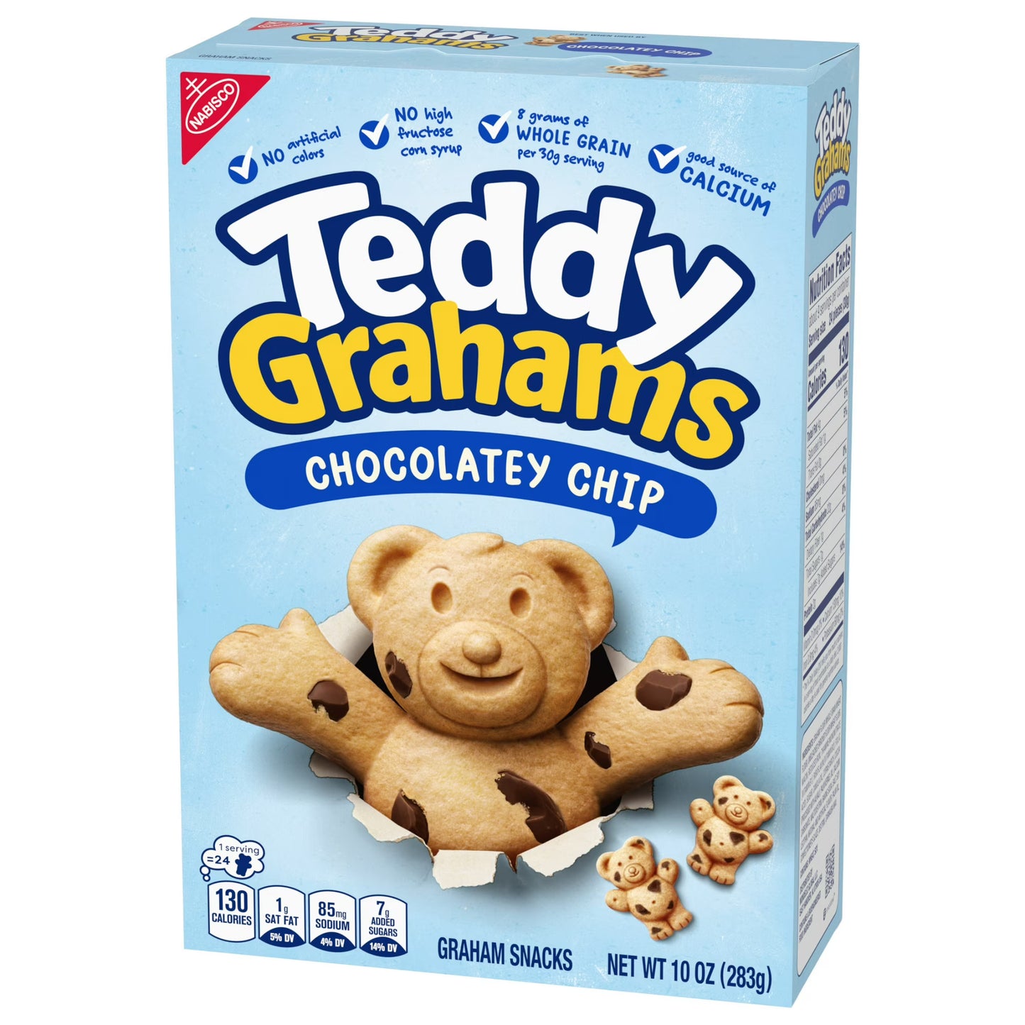 TEDDY GRAHAMS Chocolatey Chip Graham Snacks, Kids Snacks, 10 oz