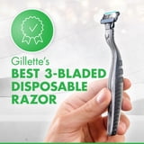 Gillette Mach 3 Sensitive Men 3 Blade Disposable Razor,3 count