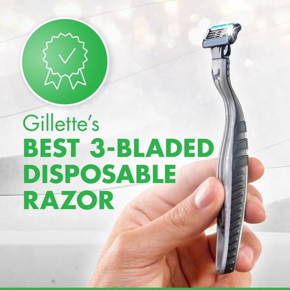 Gillette Mach3 Sensitive Men's Disposable Razors, 10 Count