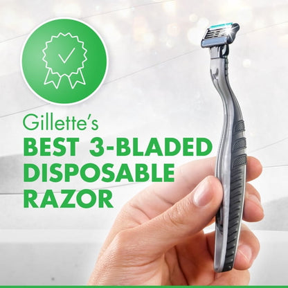 Gillette Mach3 Sensitive Men's Disposable Razors, 10 Count
