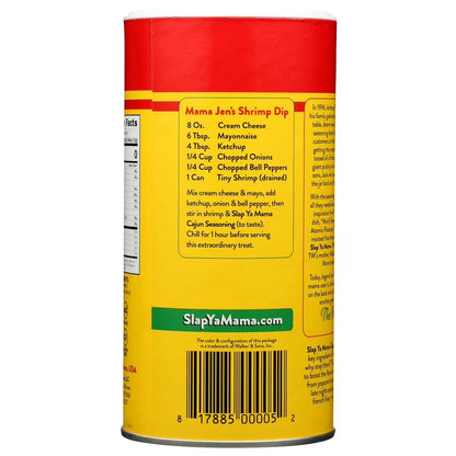 Slap Ya Mama Cajun Seasoning by Walker & Sons, Original Blend, 16 oz Canister – Certified Cajun, Gluten Free, No MSG