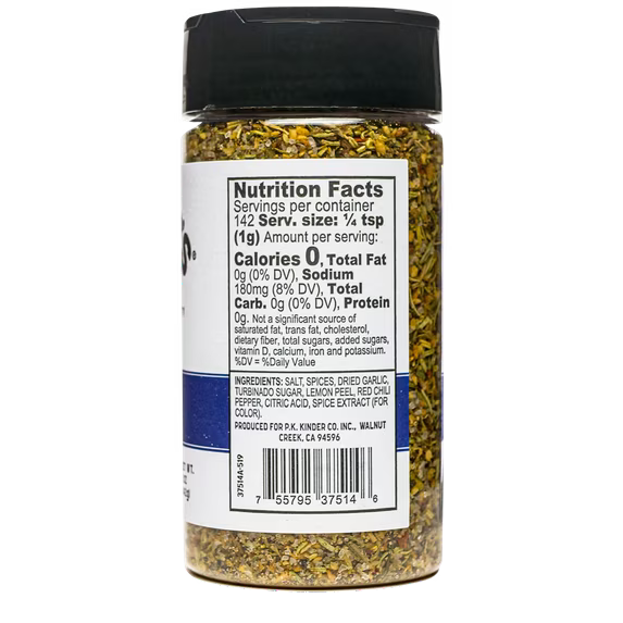 Kinder's Prime Rib Rub with Lemon Peel & Garlic, 5 oz