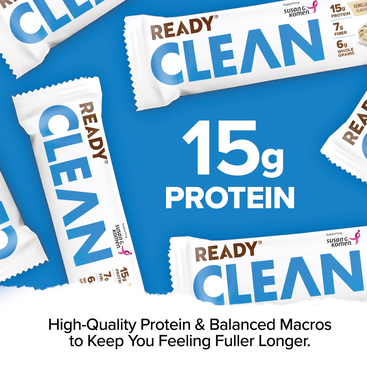 Ready Clean Protein Bar, Vanilla Swirl, 5 Count Box Protein Bar