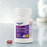 Equate Fexofenadine Hydrochloride USP Non-Drowsy Allergy Relief Tablets, 180 mg, 90 Count (2 Pack)