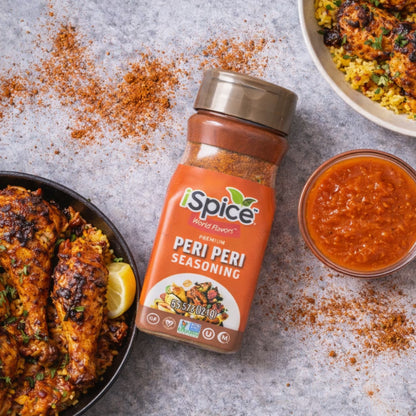 iSpice | Peri Peri Seasoning | 5.78 oz | Mixed Spice Seasoning | Halal | Kosher | Non GMO