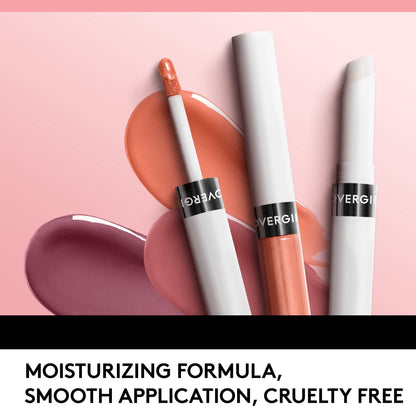 COVERGIRL Outlast All-Day Lip Color Liquid Lipstick and Moisturizing Topcoat, Longwear, Medium Warm, Stays On All Day, Moisturizing Formula, Cruelty Free, Easy Two-Step Process