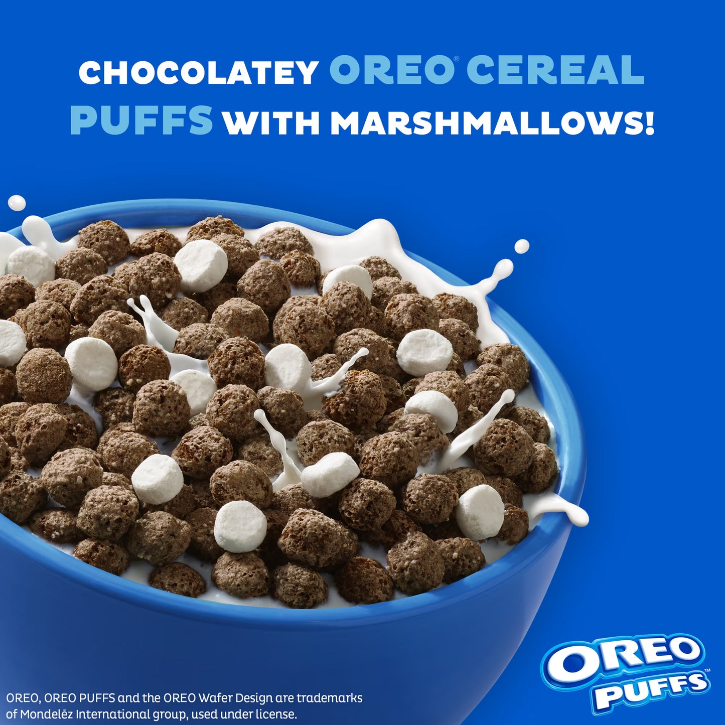 Post OREO PUFFS Cereal, Crunchy 16.5 oz box