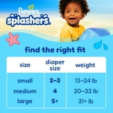 Pampers Splashers Swim Diapers, Size 4, 18 Count (20-33 lbs)