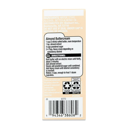 Great Value Pure Almond Extract, 2 fl oz