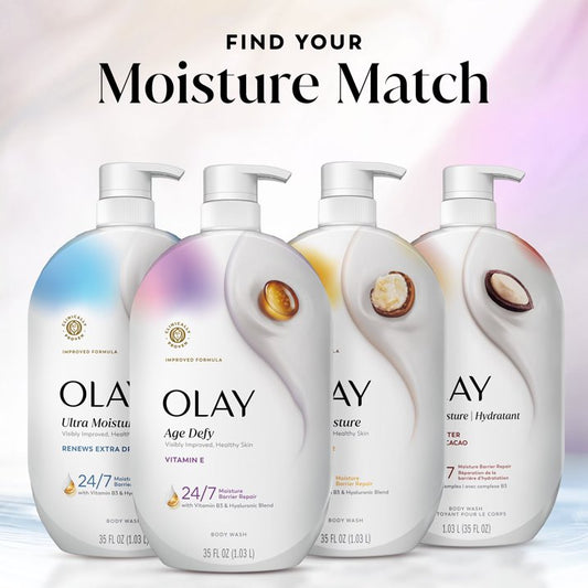 Olay Age Defy Body Wash, Ultra Moisture, Vitamin B3 & Hyaluronic, 35 fl oz