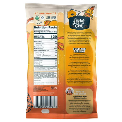 LesserEvil Space Balls, Real Cheese, 5oz