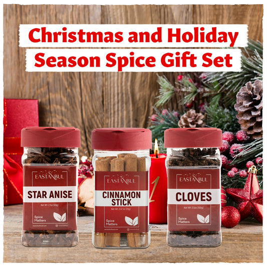 Eastanbul Cinnamon Sticks, Whole Cloves, and Star Anise, Total of 8.11oz