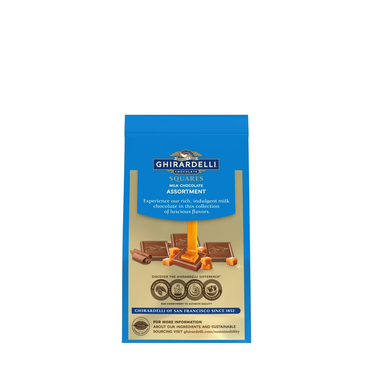 GHIRARDELLI Milk Chocolate Candy SQUARES Assortment, 4.8 oz Bag