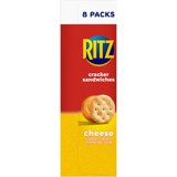 (3 pack) RITZ Cheese Sandwich Crackers, Lunch Snacks, 8 Snack Packs (6 Cracker Sandwiches Per Pack)